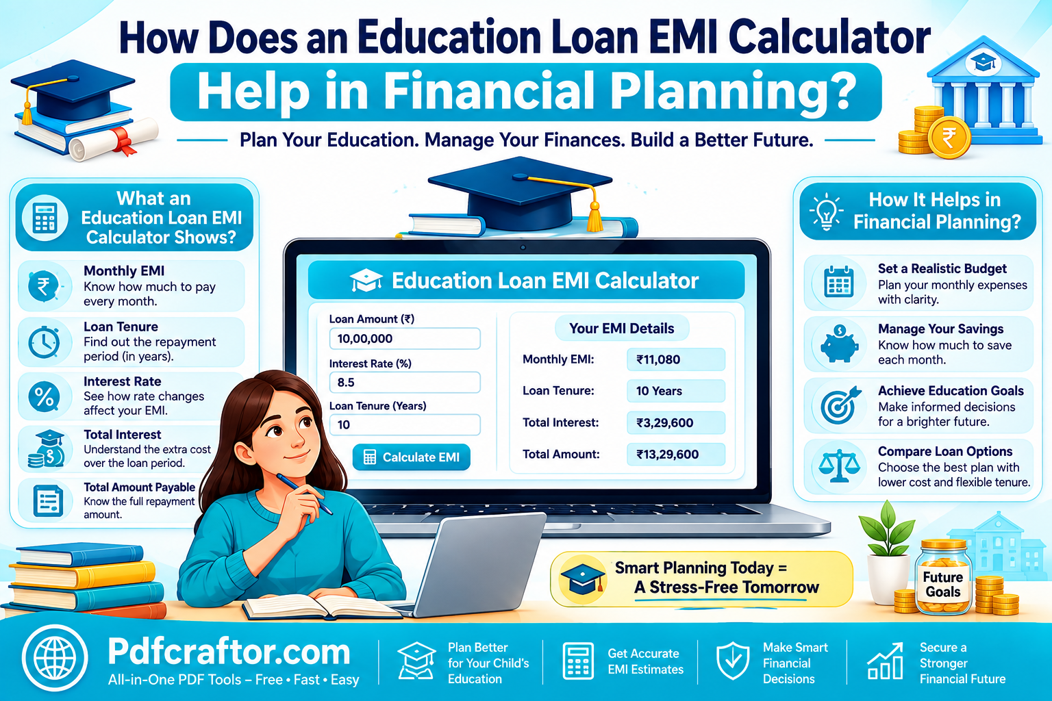 How Does an Education Loan EMI Calculator Help in Financial Planning?